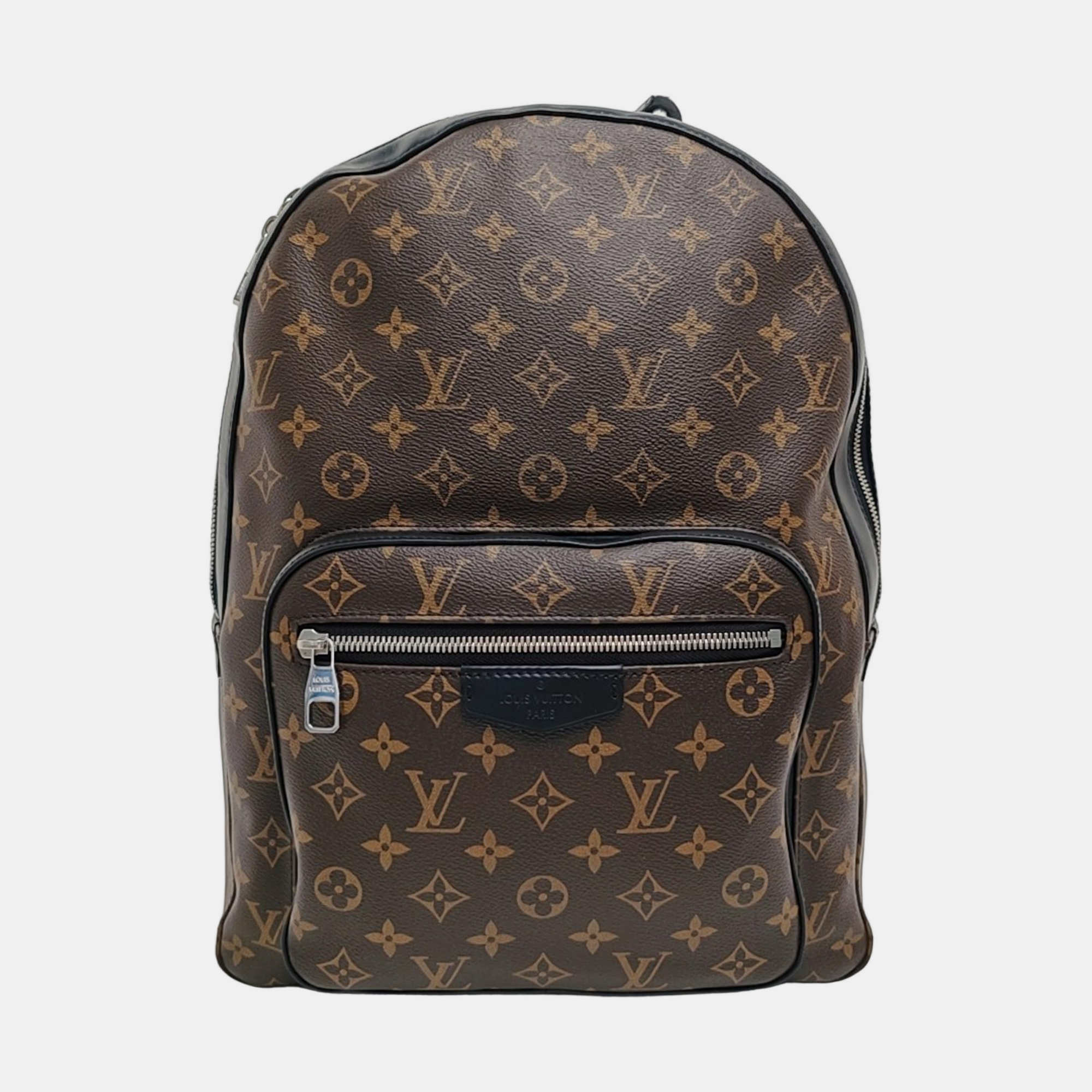 JOSH Monogram Coated Canvas Brown