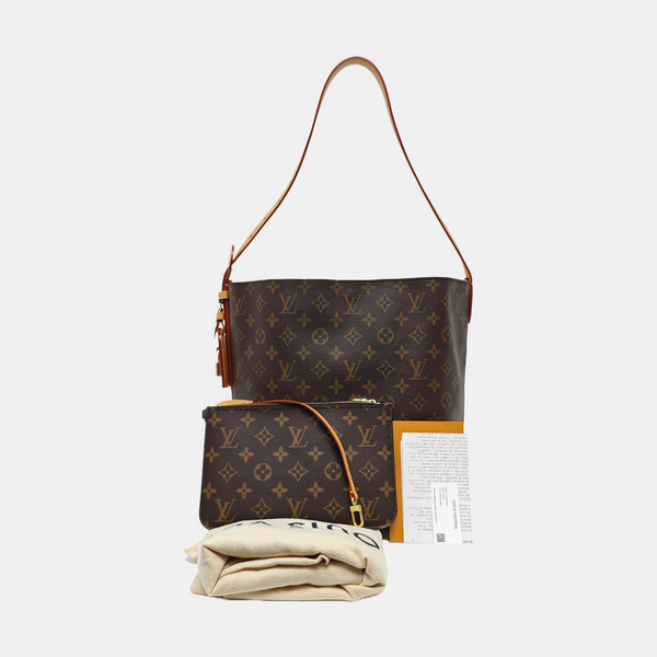 ALL IN GM Monogram Coated Canvas Brown