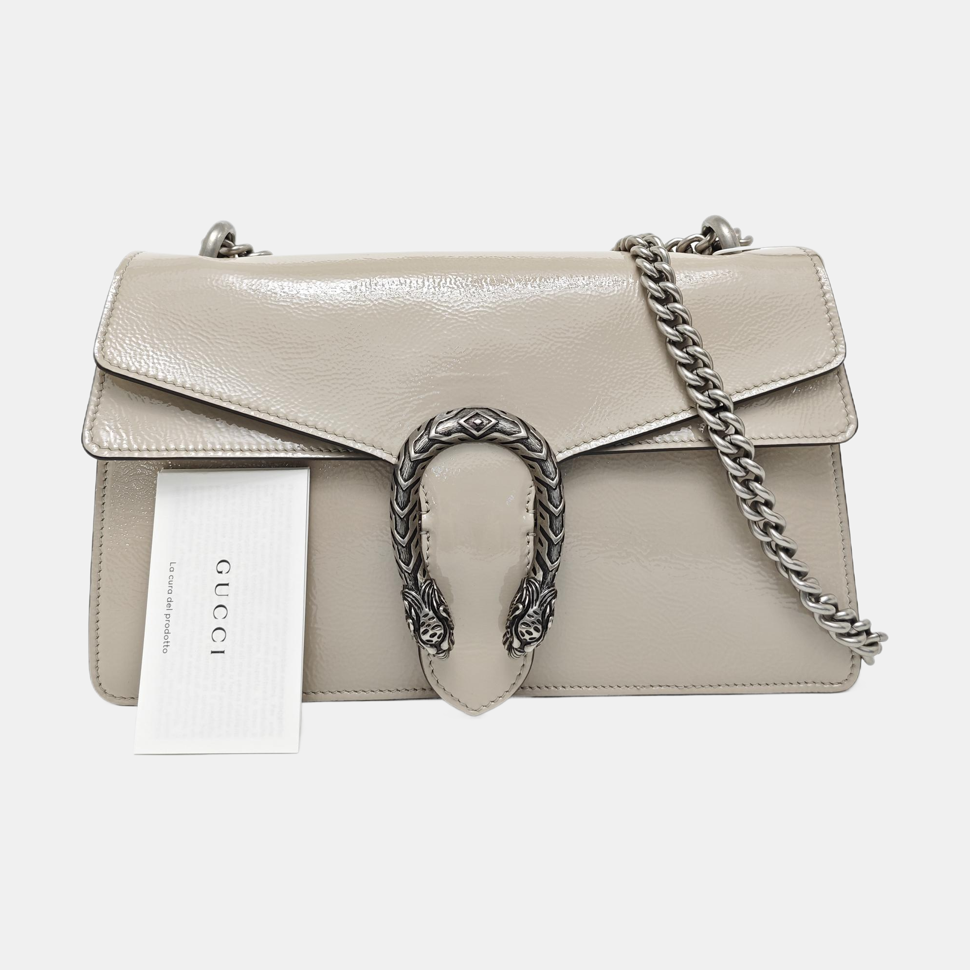 Dionysus Medium Patent Leather Gray