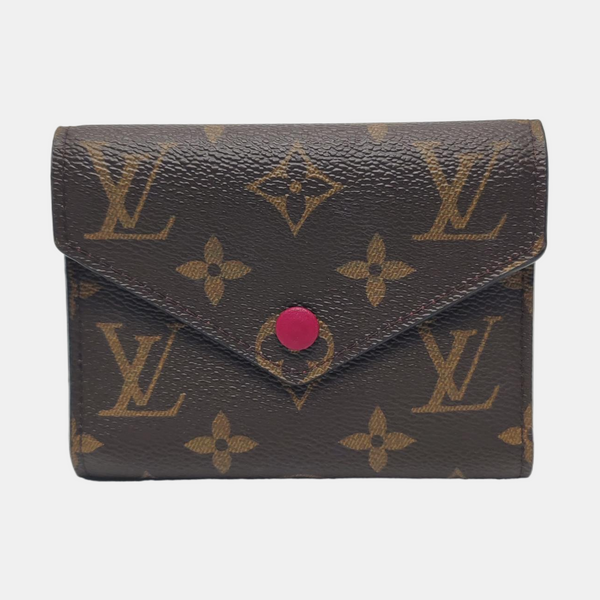 VICTORINE Monogram Coated Canvas Brown Wallet