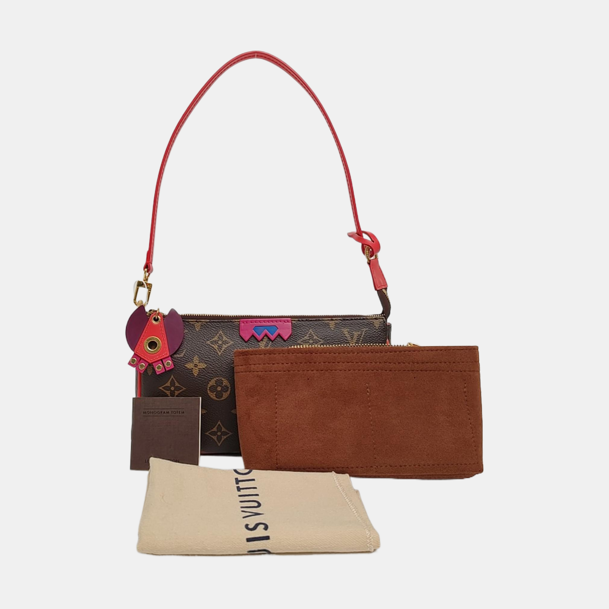 ACCESSOIRES Monogram Coated Canvas Brown