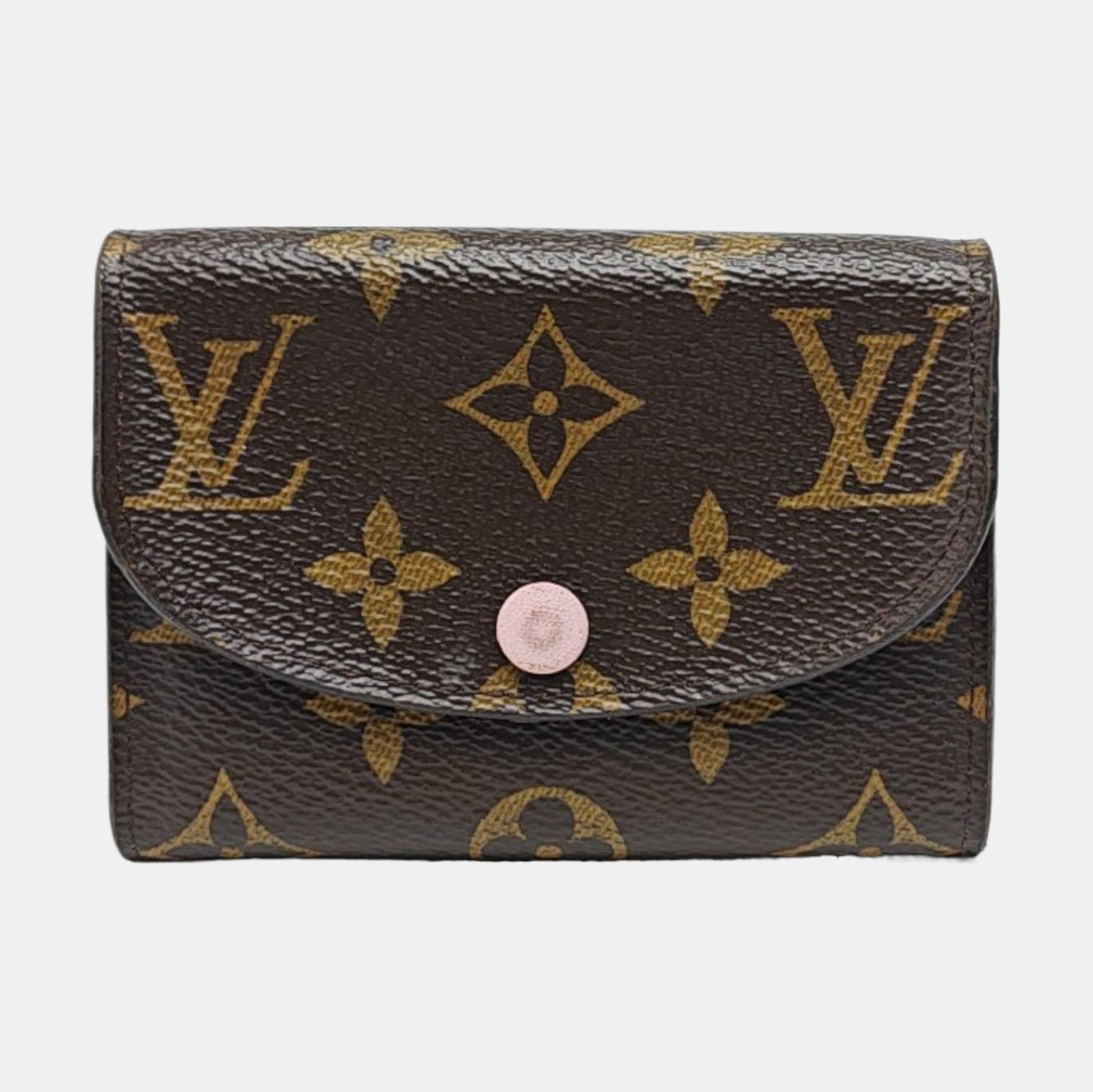 ROSALIE Monogram Coated Canvas Brown Card Holder
