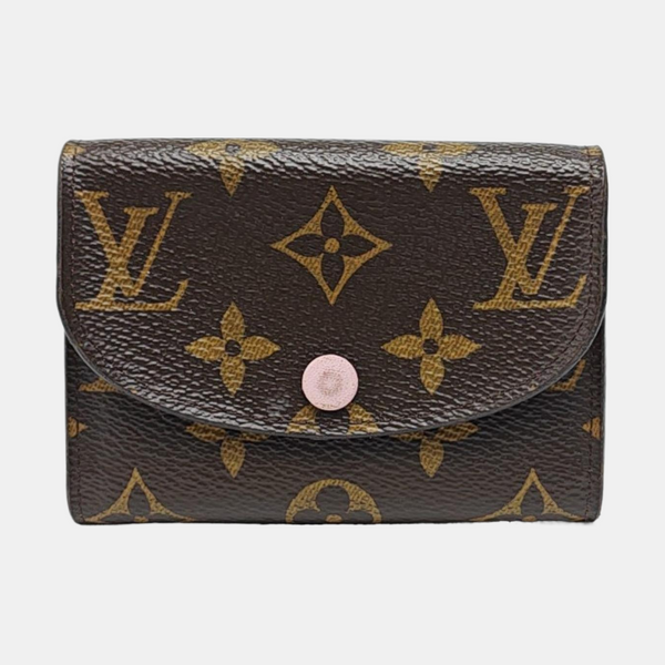 ROSALIE Monogram Coated Canvas Brown Card Holder