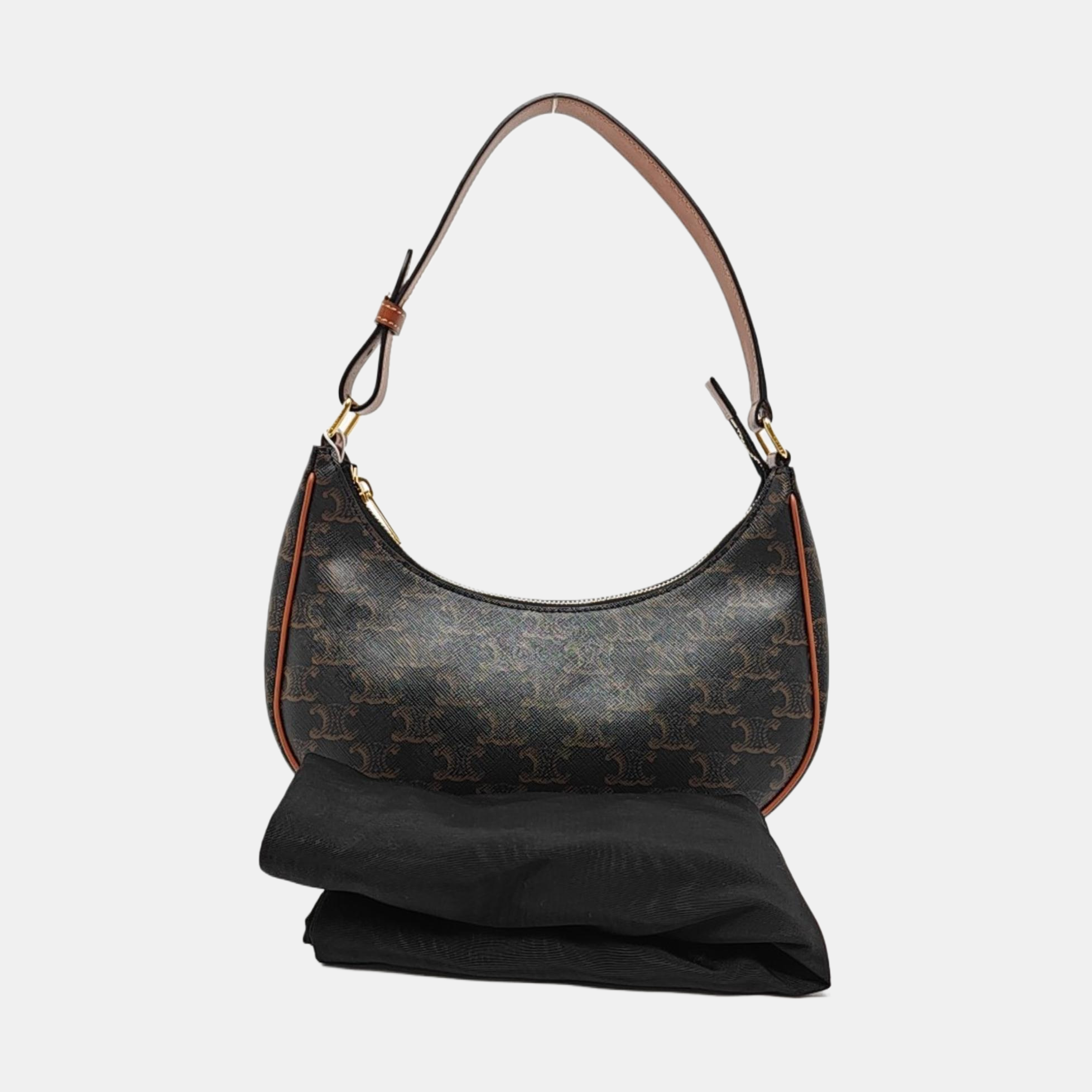 Authenticated pre-owned  AVA Coated Canvas Brown - Top Handle Bag at Looply