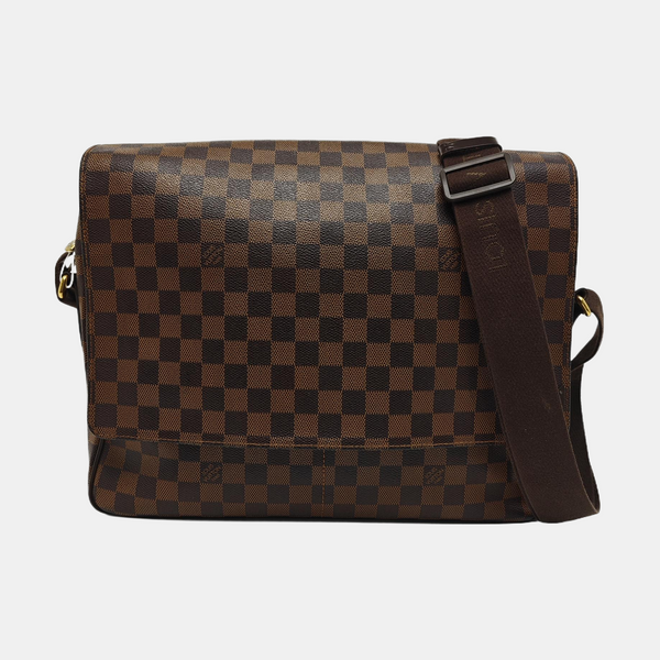 SHELTON Damier Ebene Coated Canvas Brown