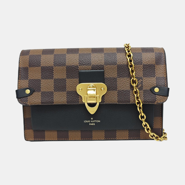 VAVIN Damier Ebene Coated Canvas Brown