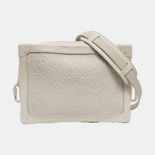 SOFT TRUNK Monogram Calfskin White