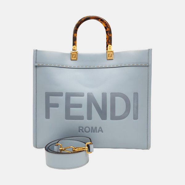 Sunshine Medium Calfskin Blue