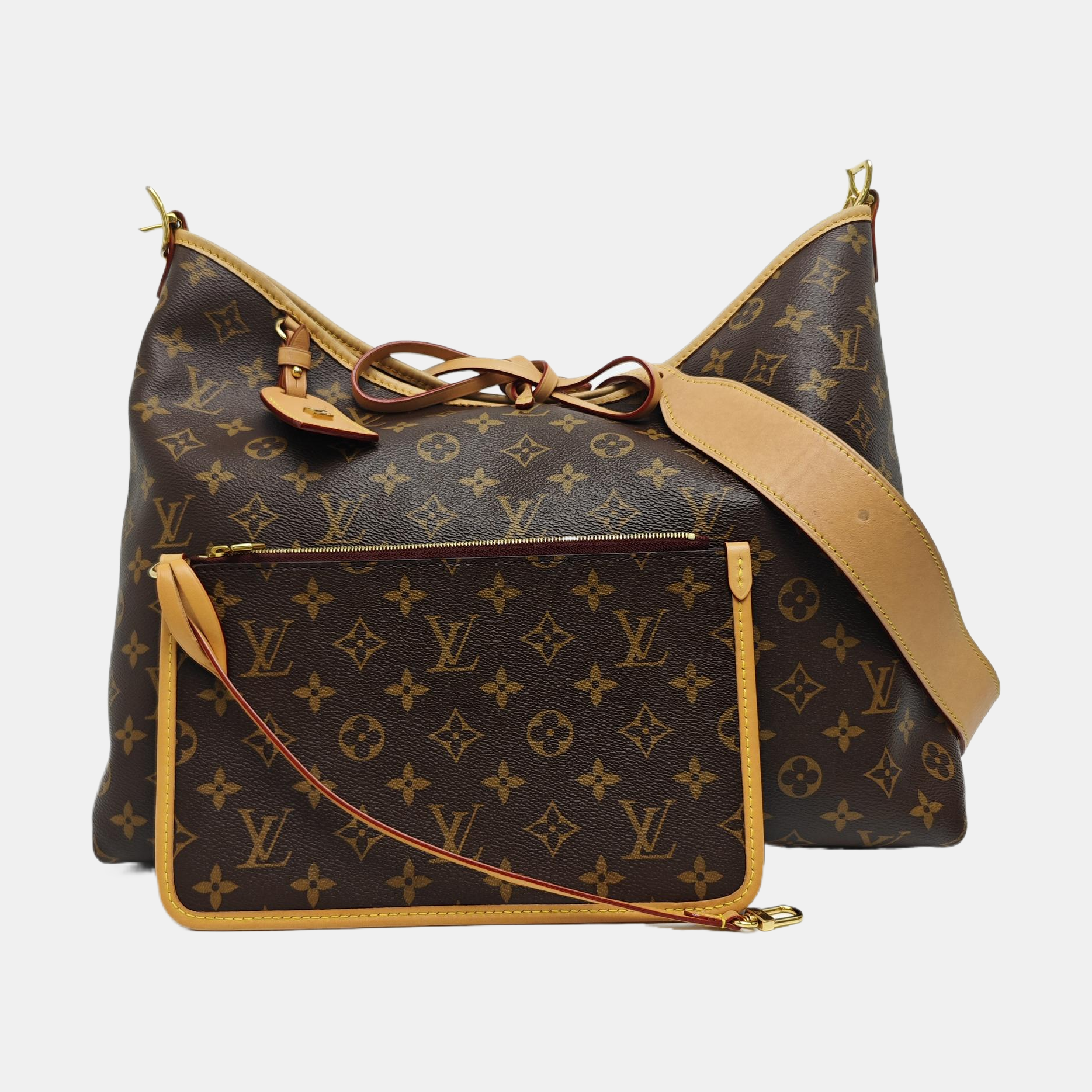 CARRYALL MM Monogram Coated Canvas Brown