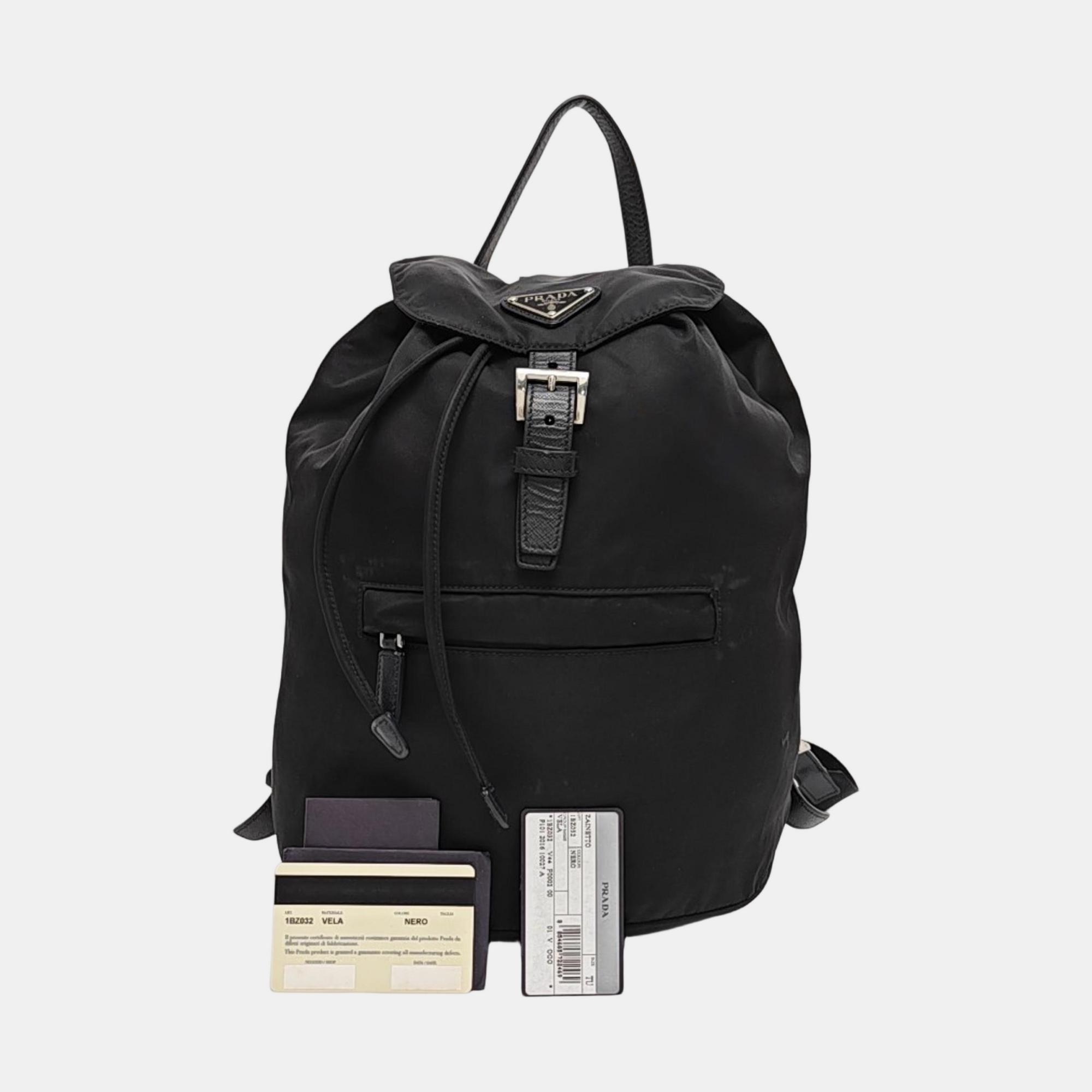 Nylon Backpack Black