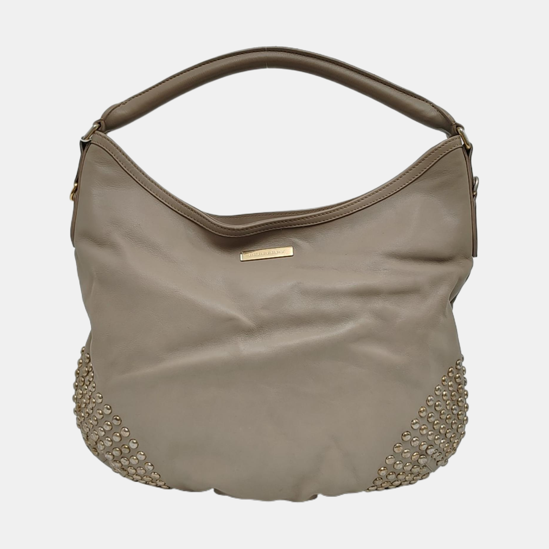 Calfskin Top Handle Bag Gray