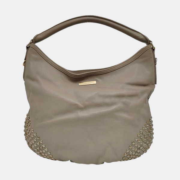 Calfskin Top Handle Bag Gray
