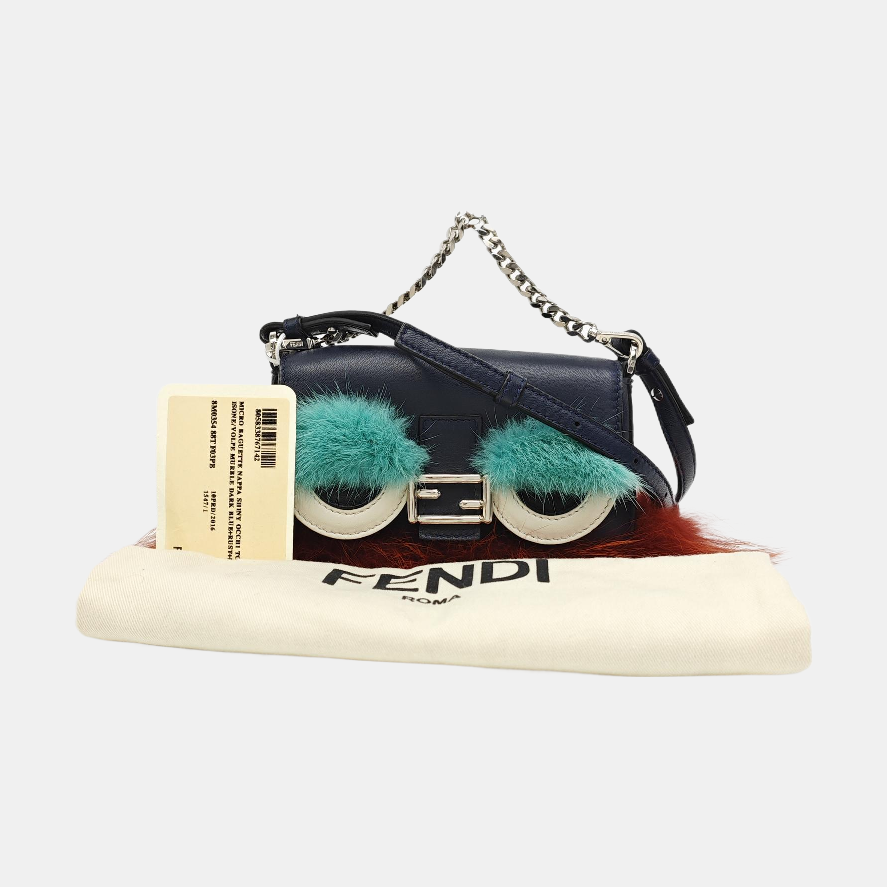Baguette Micro Calfskin Blue