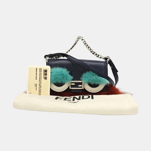Baguette Micro Calfskin Blue