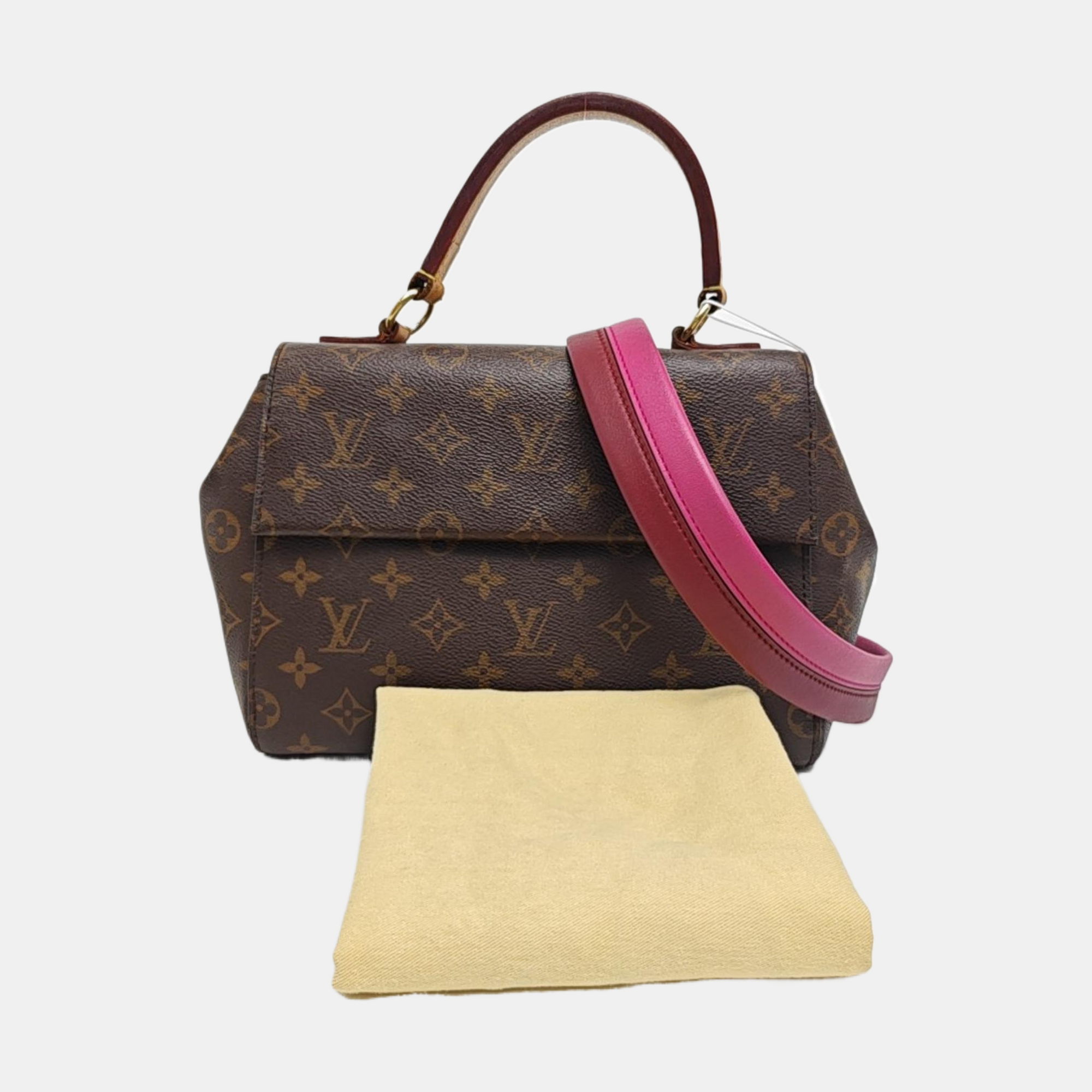 CLUNY PM Monogram Coated Canvas Brown