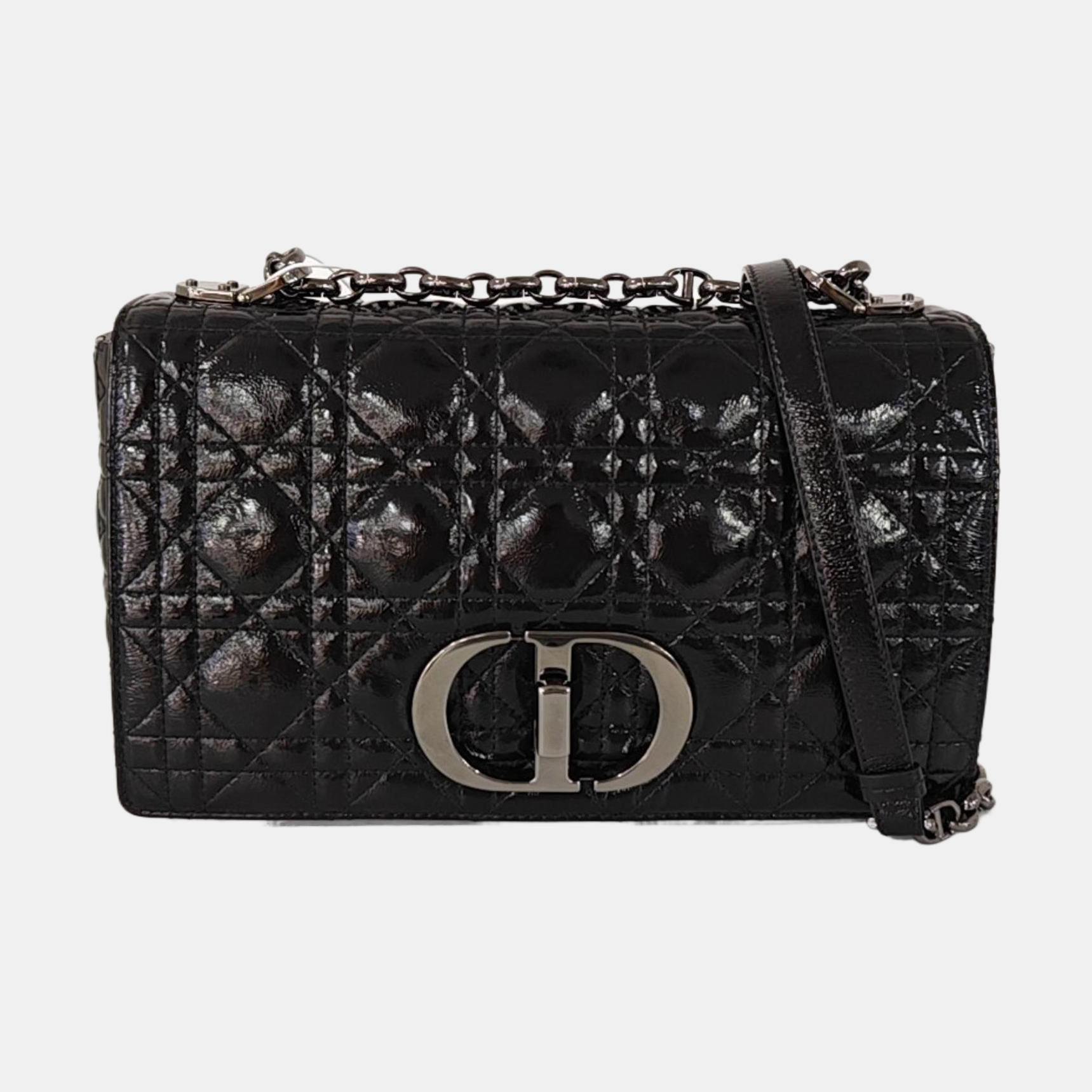 Dior Caro Medium Lambskin Black