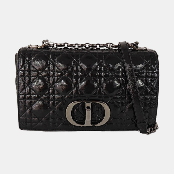 Dior Caro Medium Lambskin Black