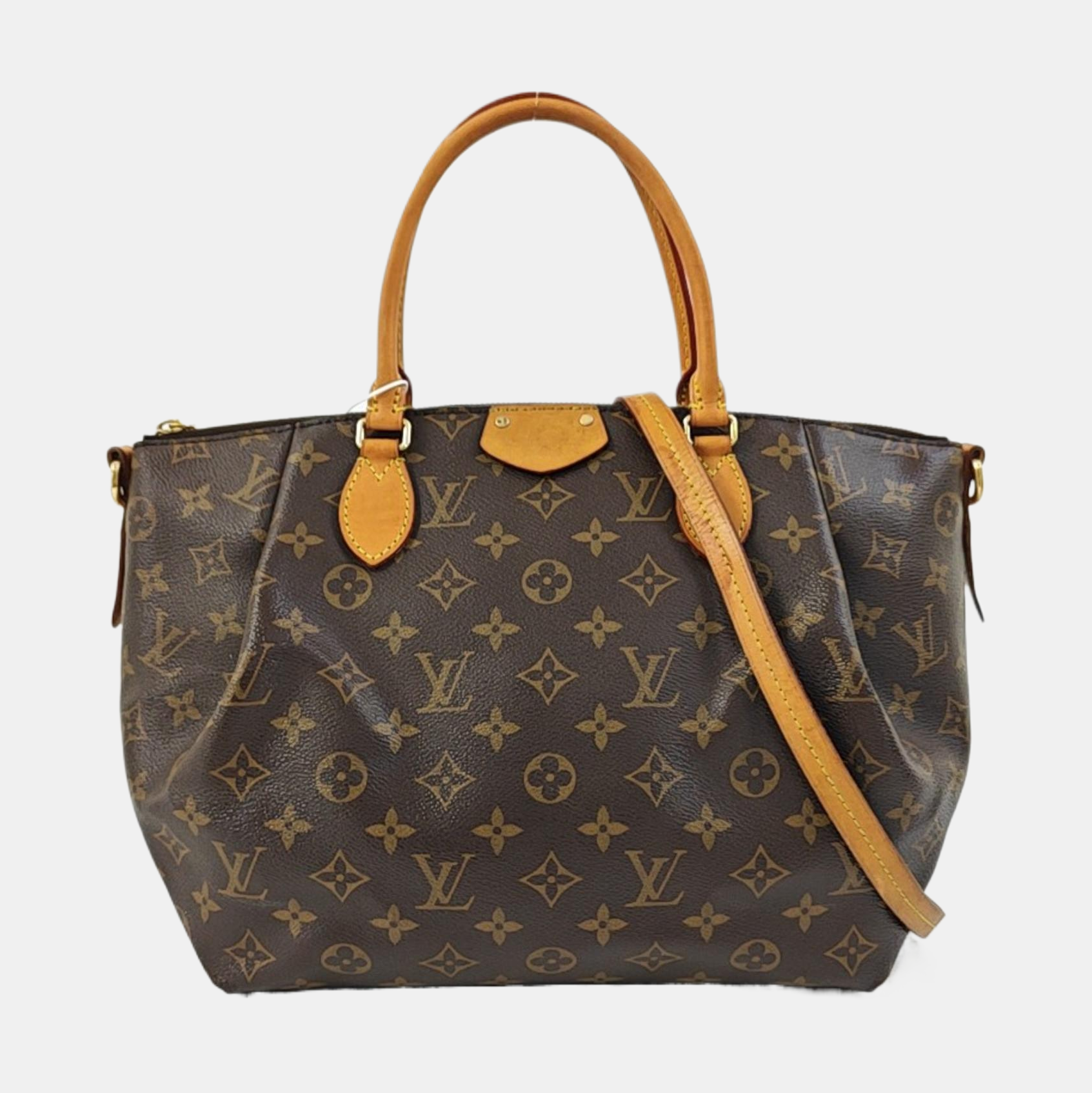 TURENNE PM Monogram Coated Canvas Brown