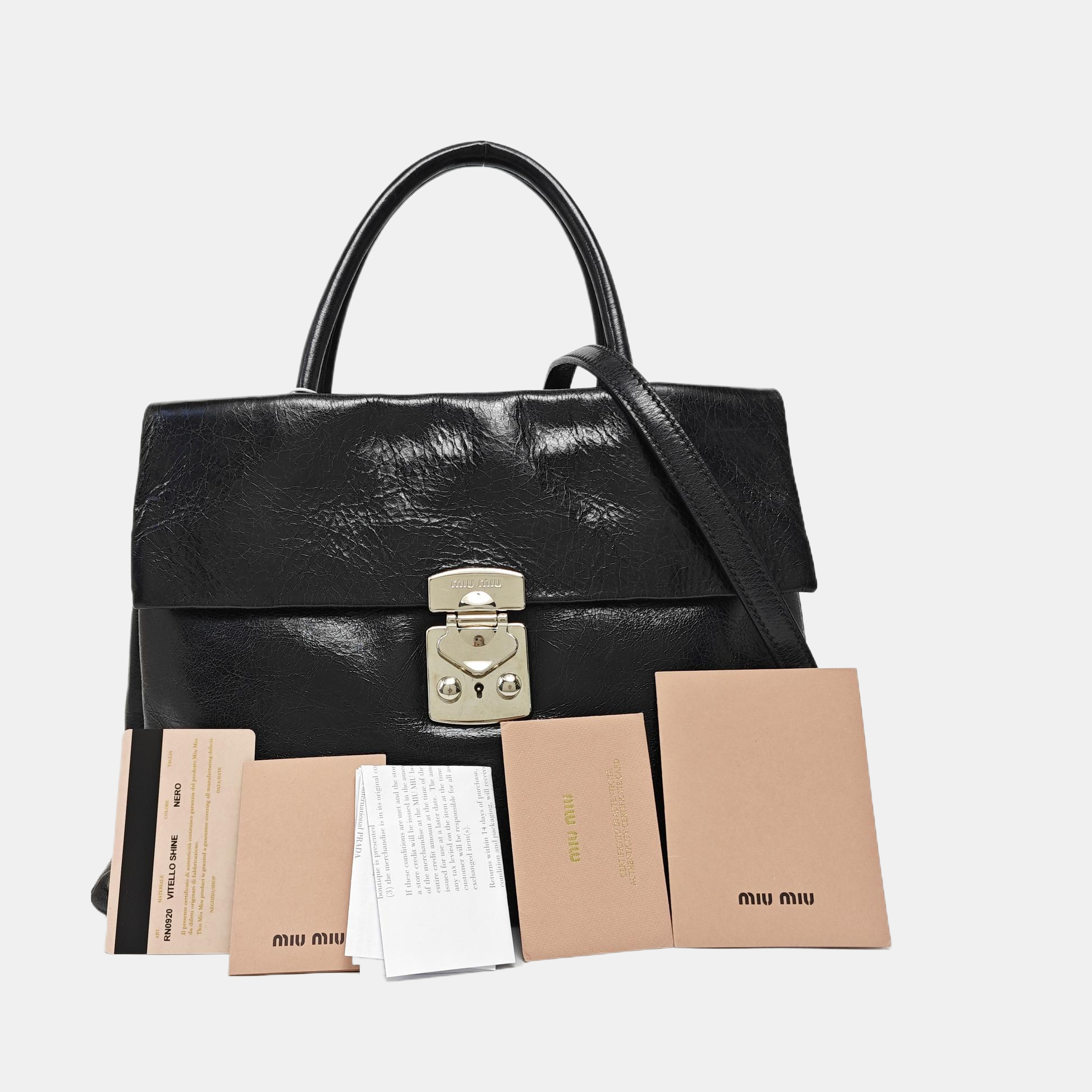 Calfskin Tote Bag Black