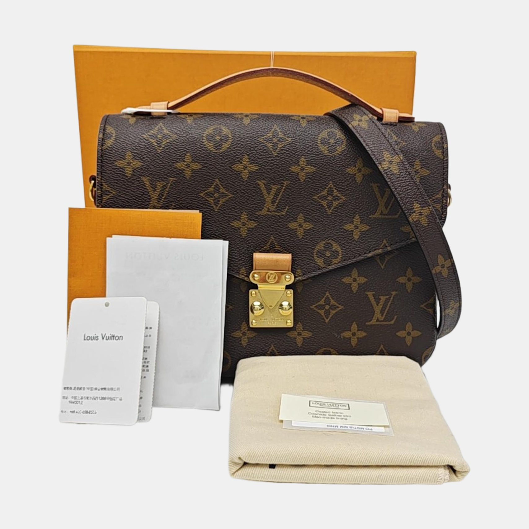 MÉTIS MM Monogram Coated Canvas Brown