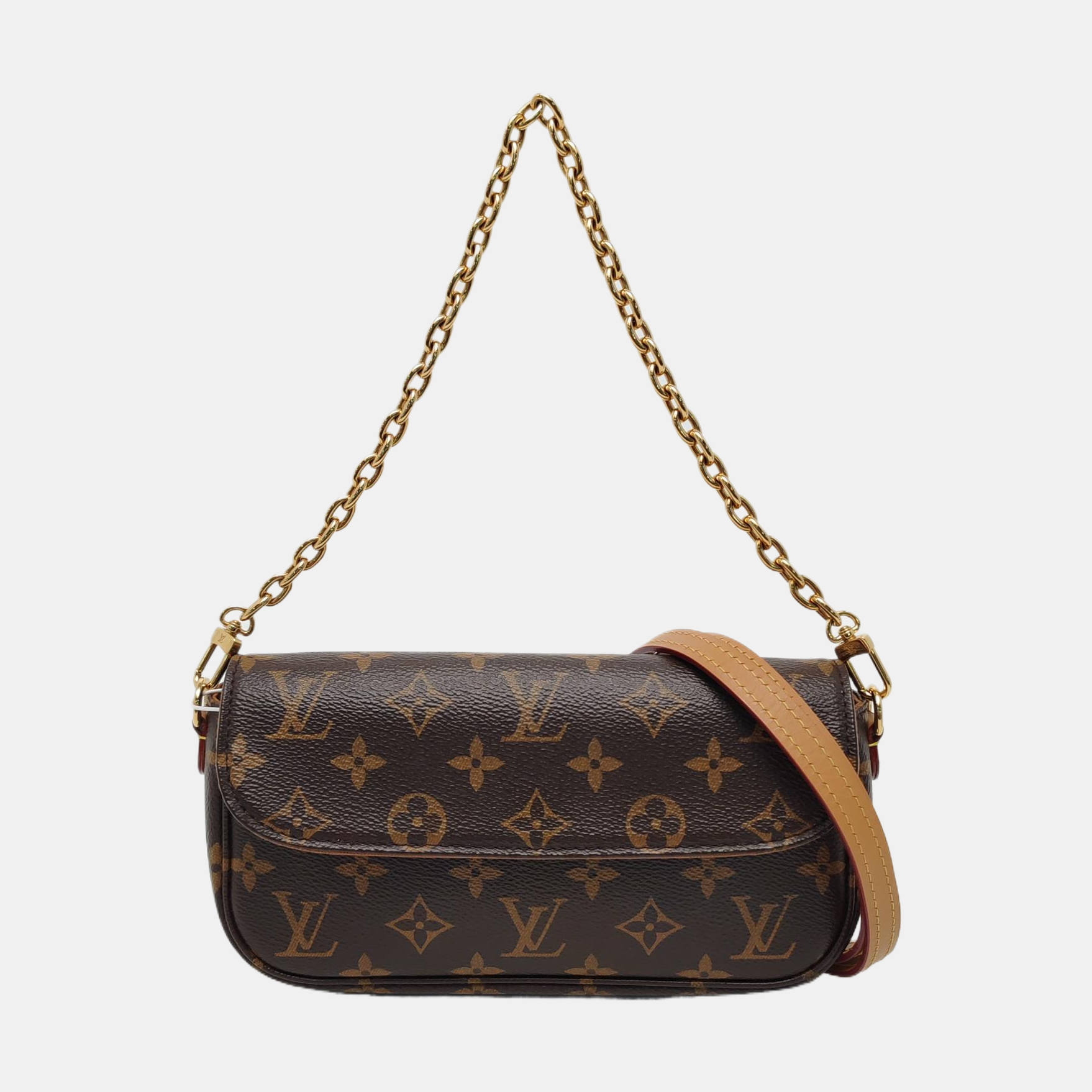IVY Monogram Coated Canvas Brown