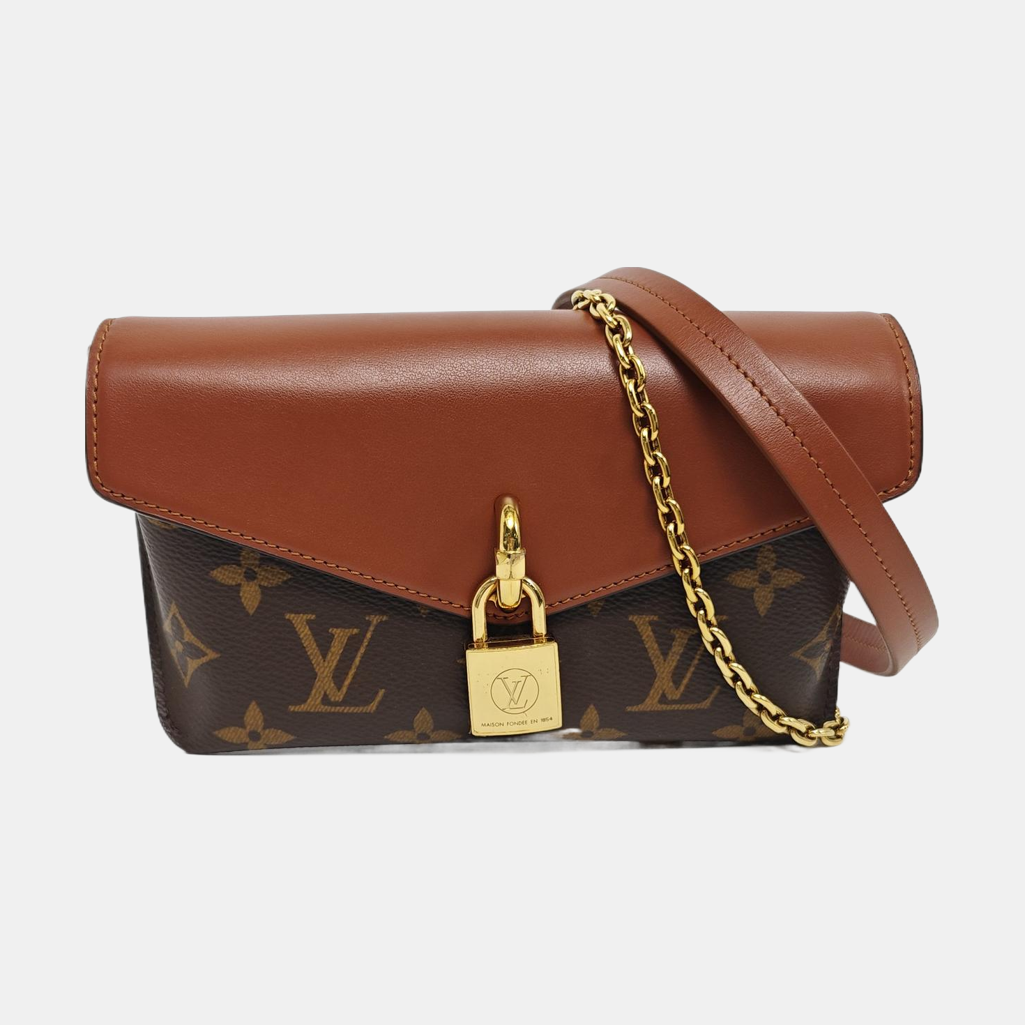 PADLOCK Monogram Coated Canvas Brown