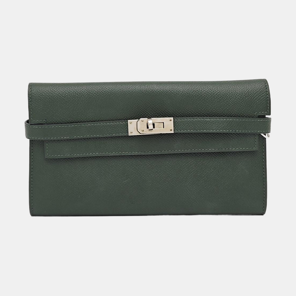 Kelly 20 Epsom Green Wallet