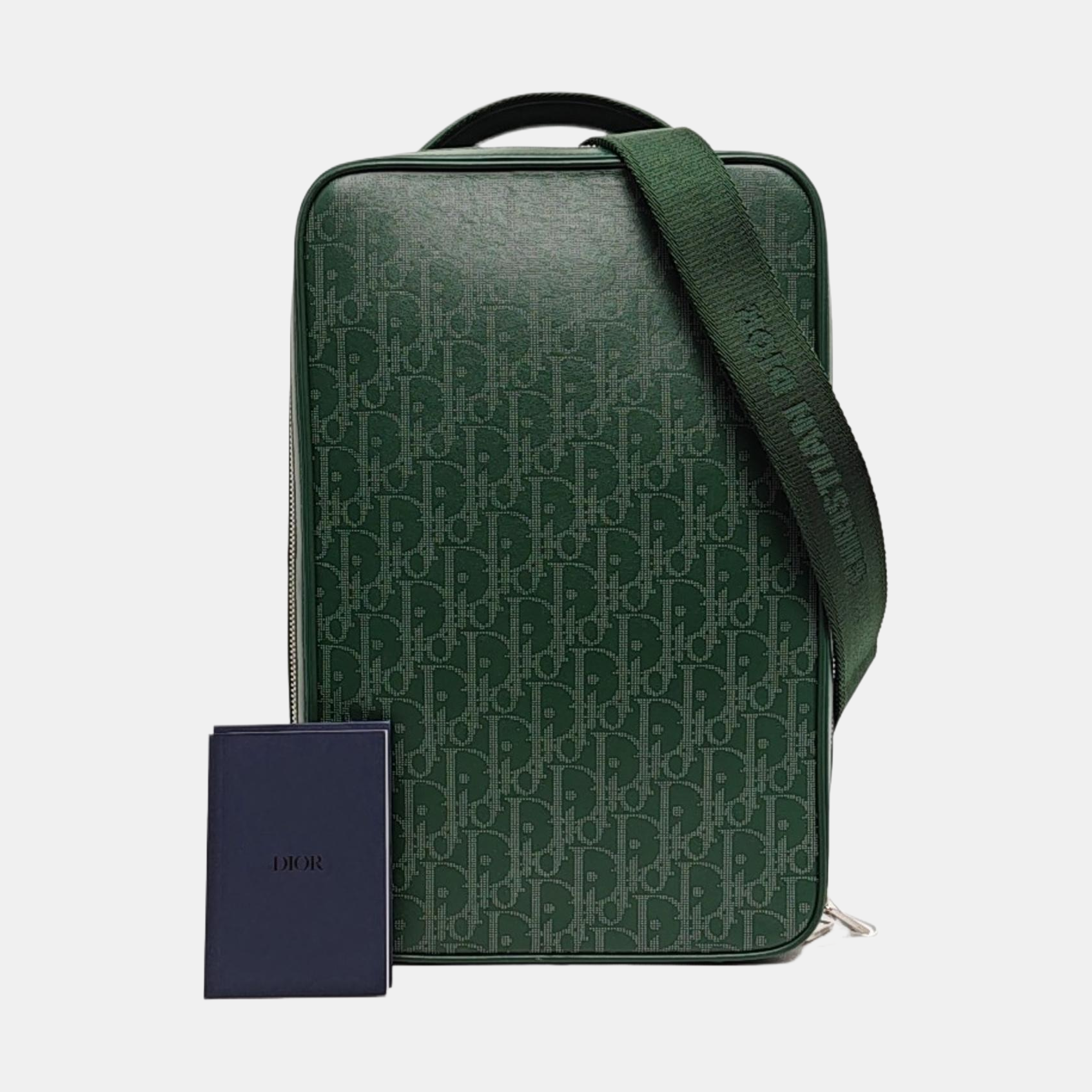 World Tour Large Calfskin Green