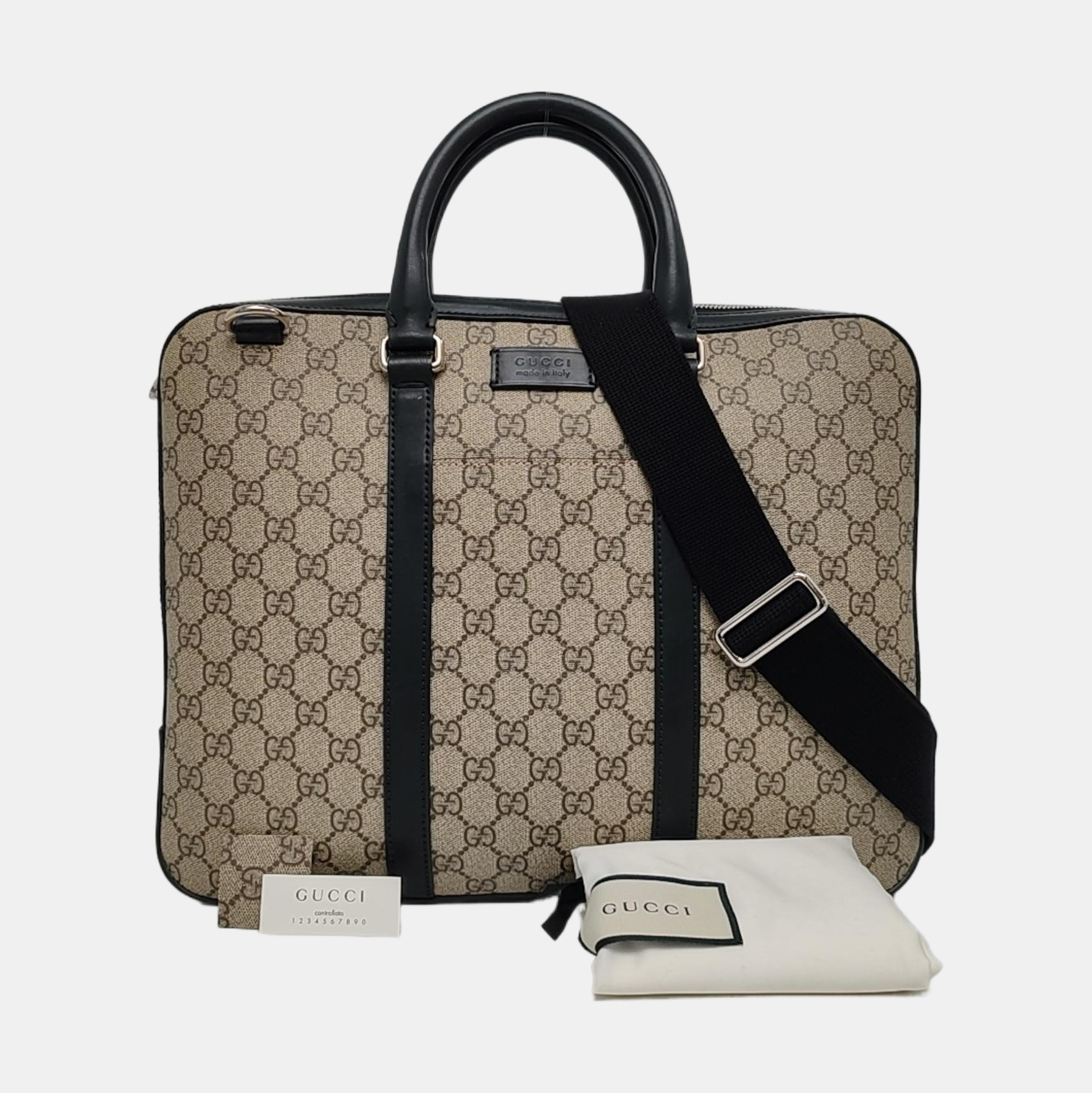Monogram Coated Canvas Black