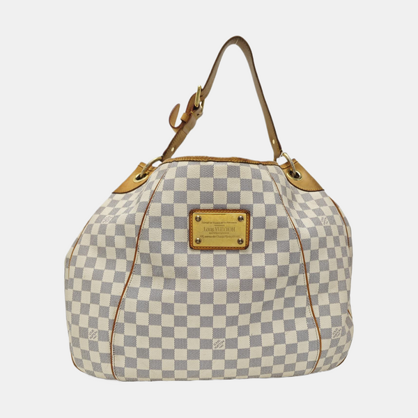 GALLIERA GM Damier Azur Coated Canvas White