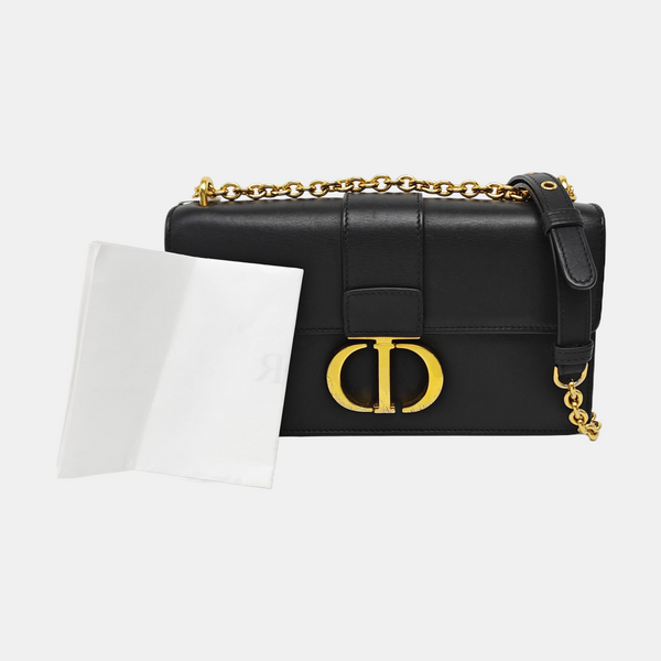 30 Montaigne Mini Calfskin Black