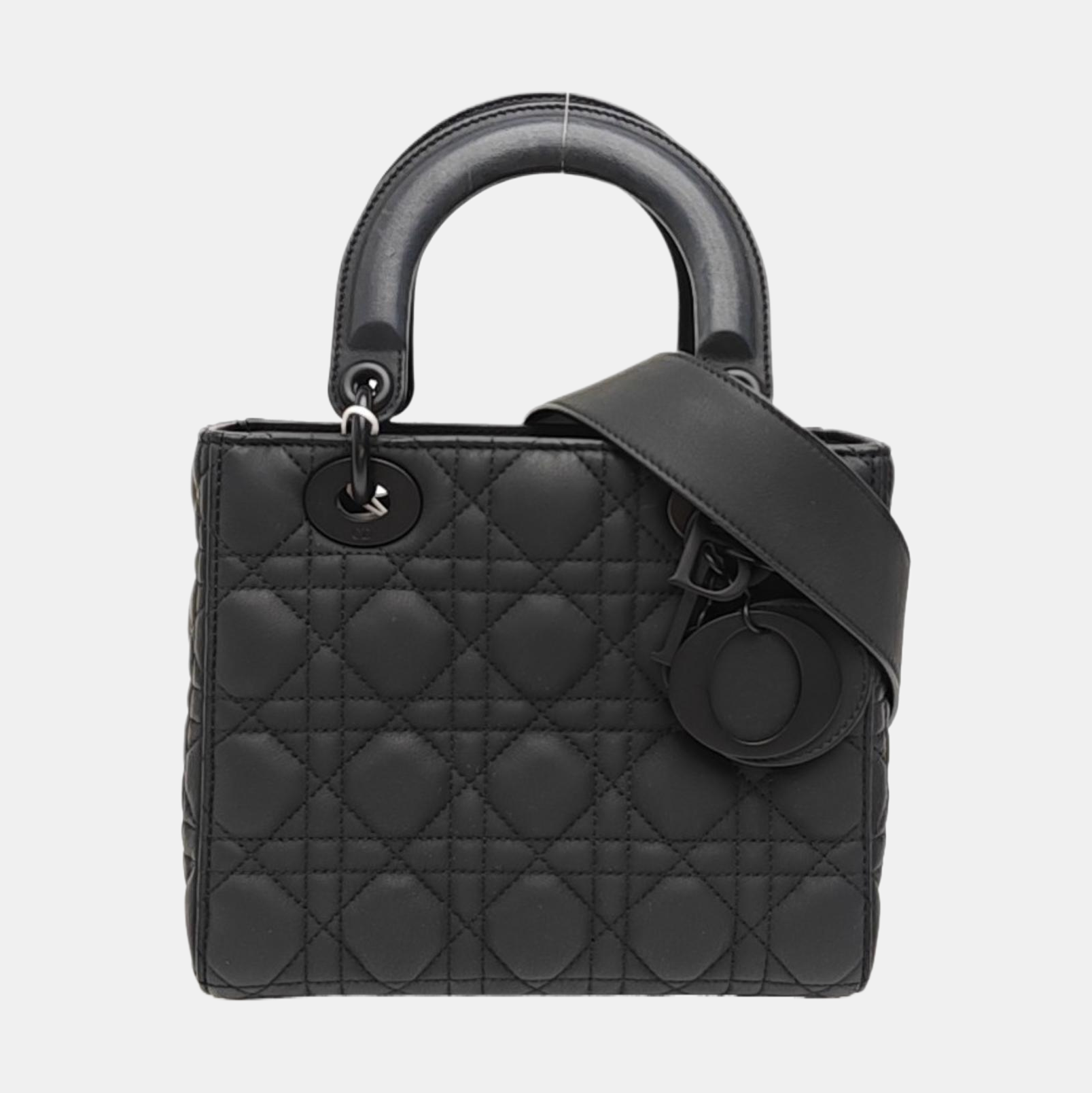 Lady Dior Small Cannage Calfskin Black