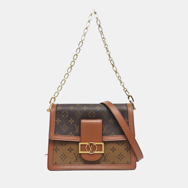 DAUPHINE MM Monogram Coated Canvas Brown