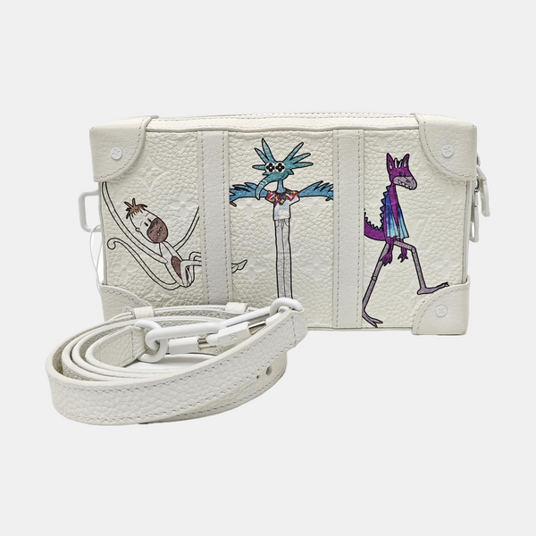 WALLET TRUNK Calfskin White