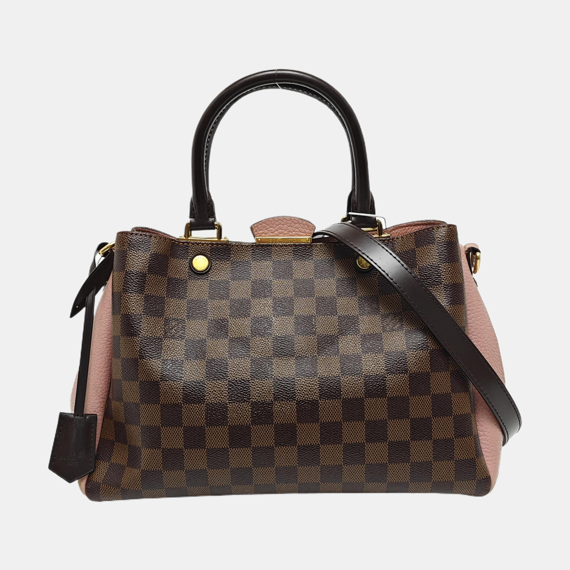 BRITTANY BB Damier Ebene Coated Canvas Brown