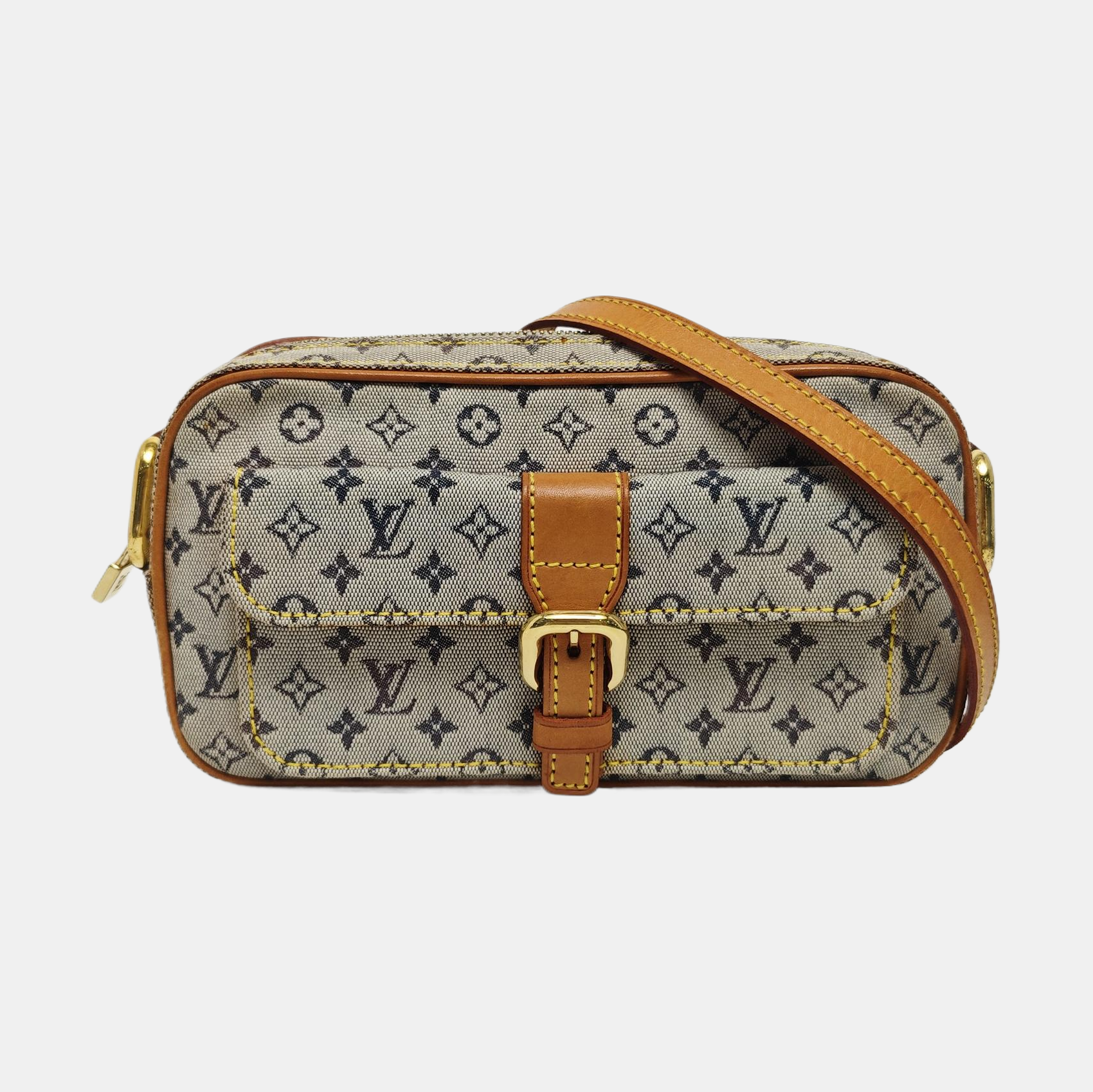 JULIETTE Mini Monogram Denim Gray
