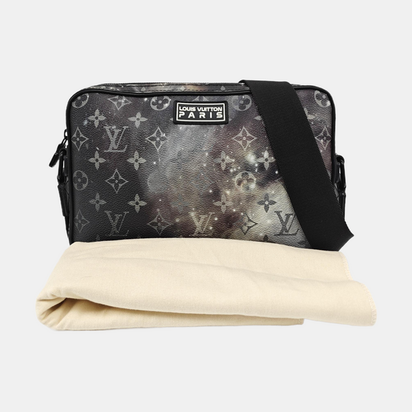 ALPHA Monogram Coated Canvas Gray