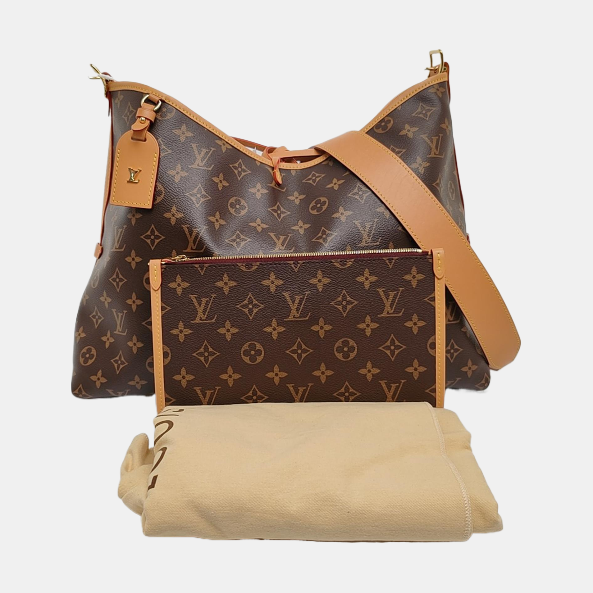 CARRYALL MM Monogram Coated Canvas Brown