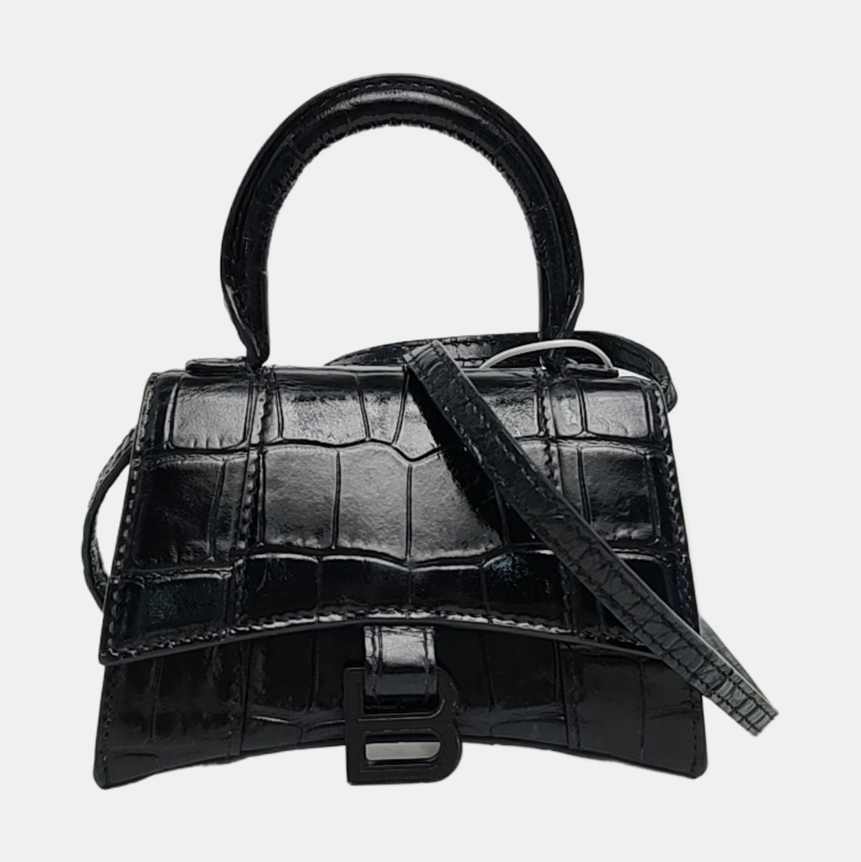 Hourglass Mini Calfskin Black