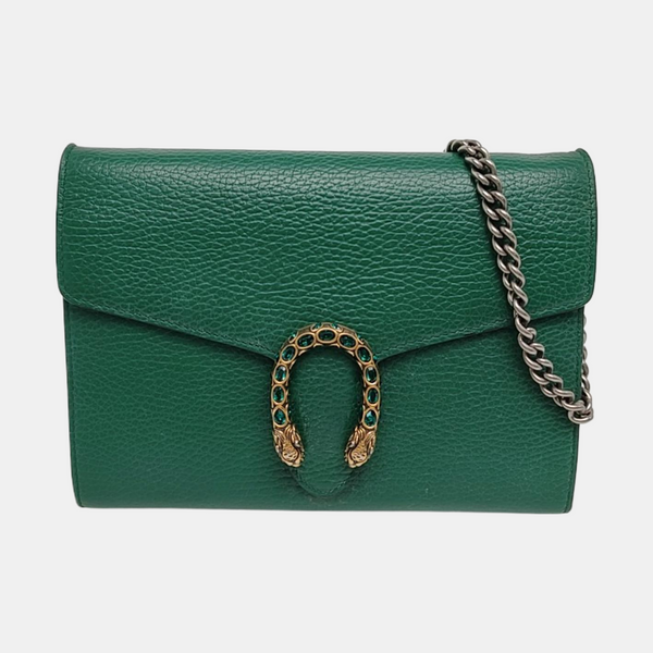 Authenticated pre-owned  Dionysus Mini Calfskin Green - Crossbody Bag at Looply