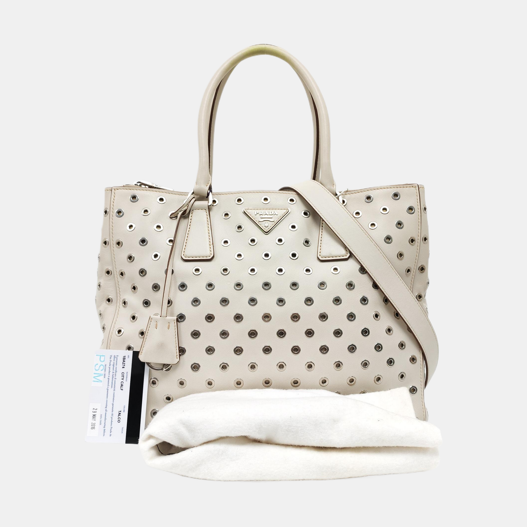Calfskin Tote Bag White
