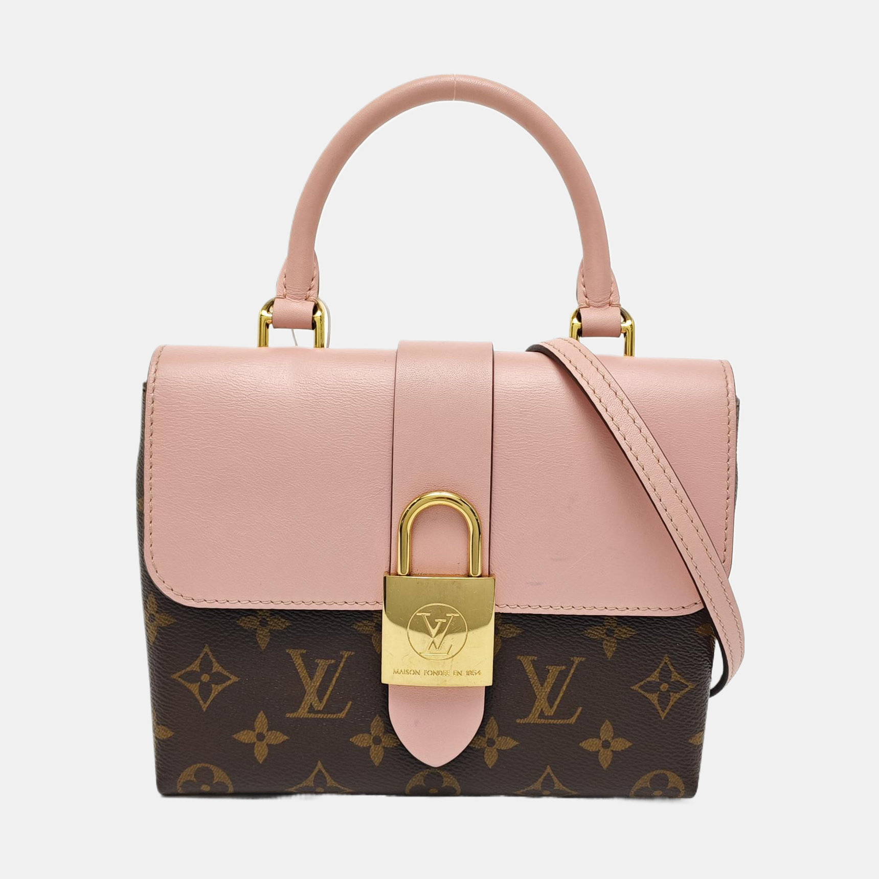 LOCKY BB Monograma Lona Revestida Rosa