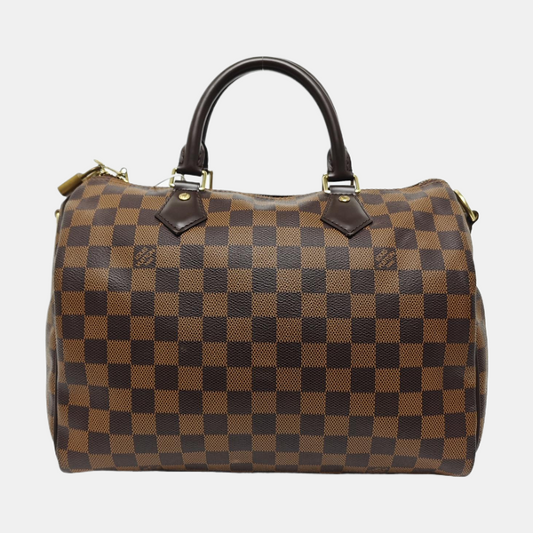 SPEEDY 30 Damier Ebene Coated Canvas Brown