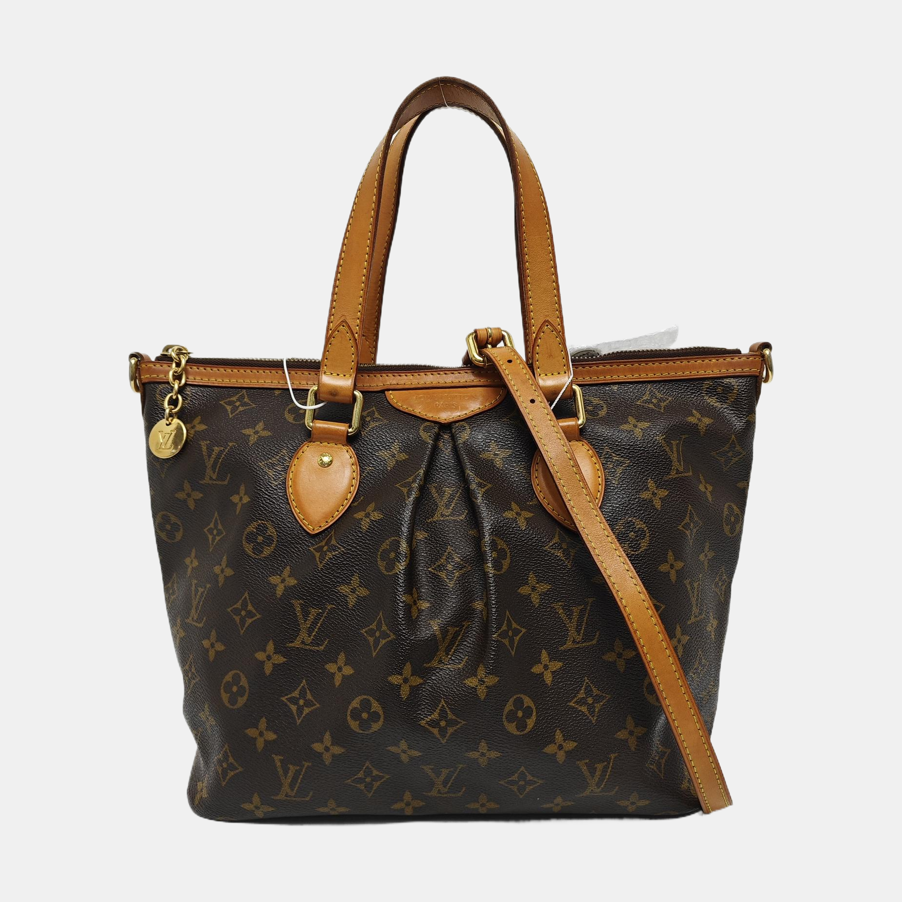 PALERMO PM Monogram Coated Canvas Brown