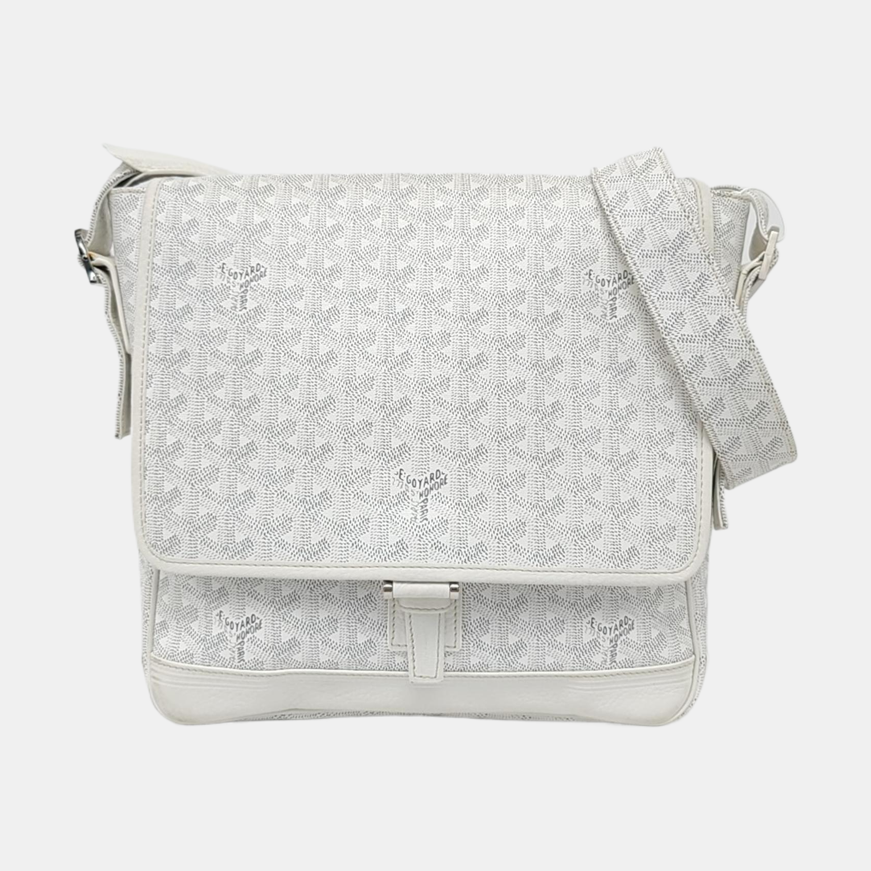 Belvedere Coated Canvas White