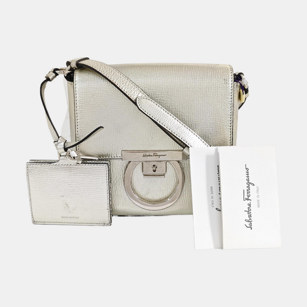 Gancino Calfskin Silver