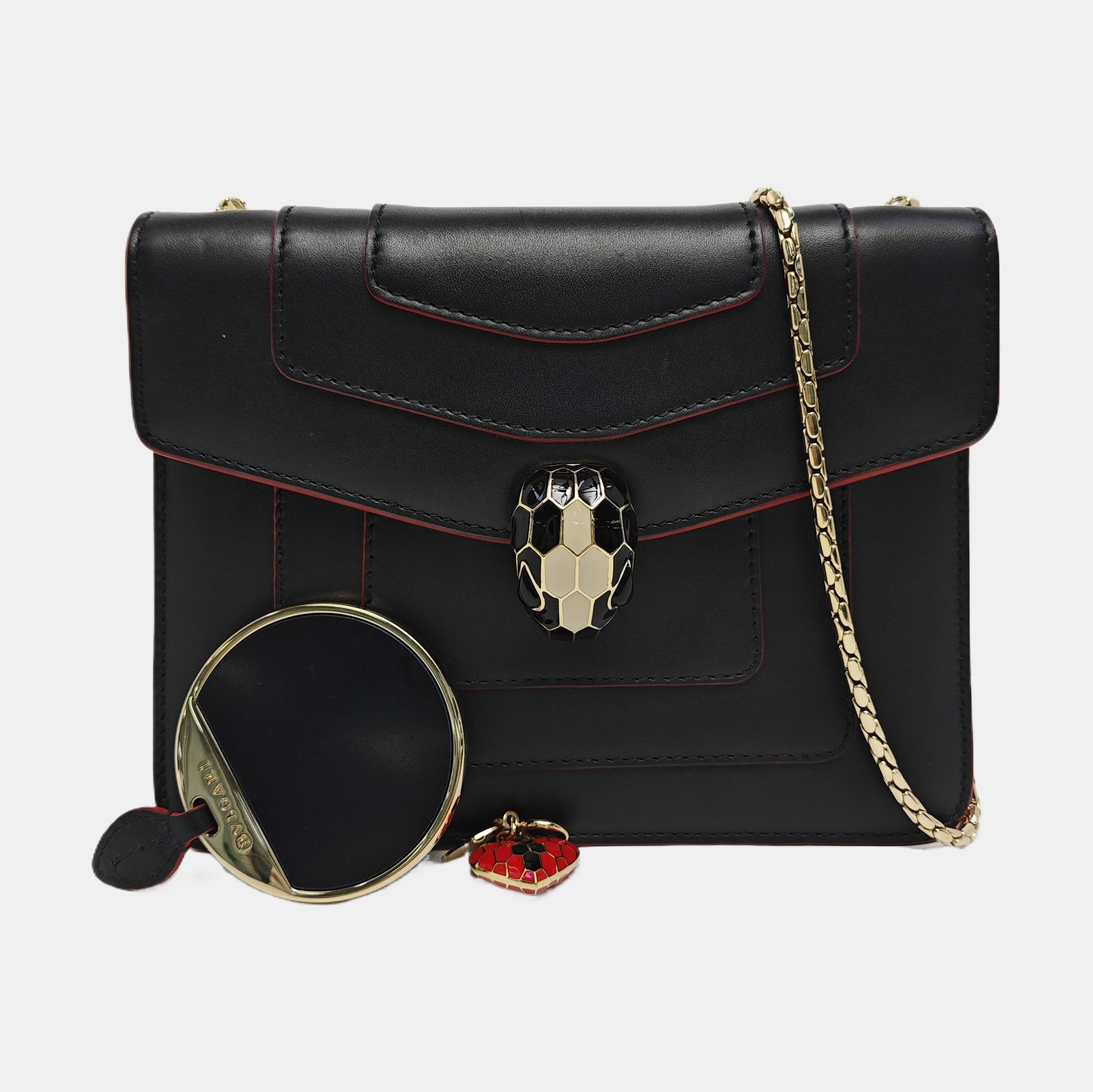 SERPENTI FOREVER Small Calfskin Black