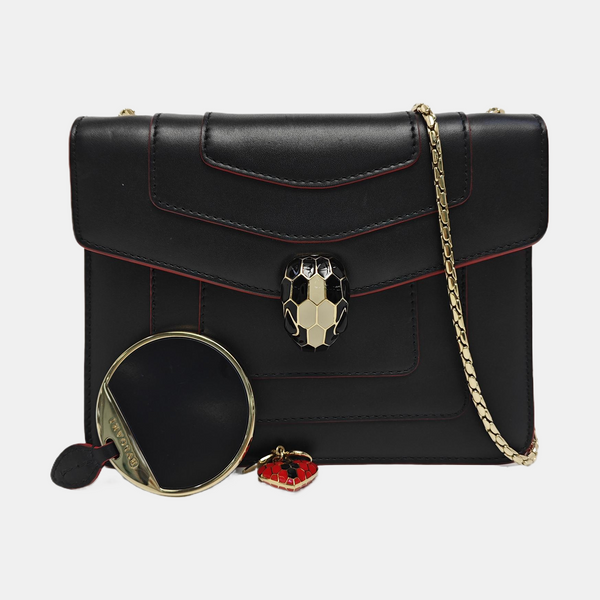 SERPENTI FOREVER Small Calfskin Black