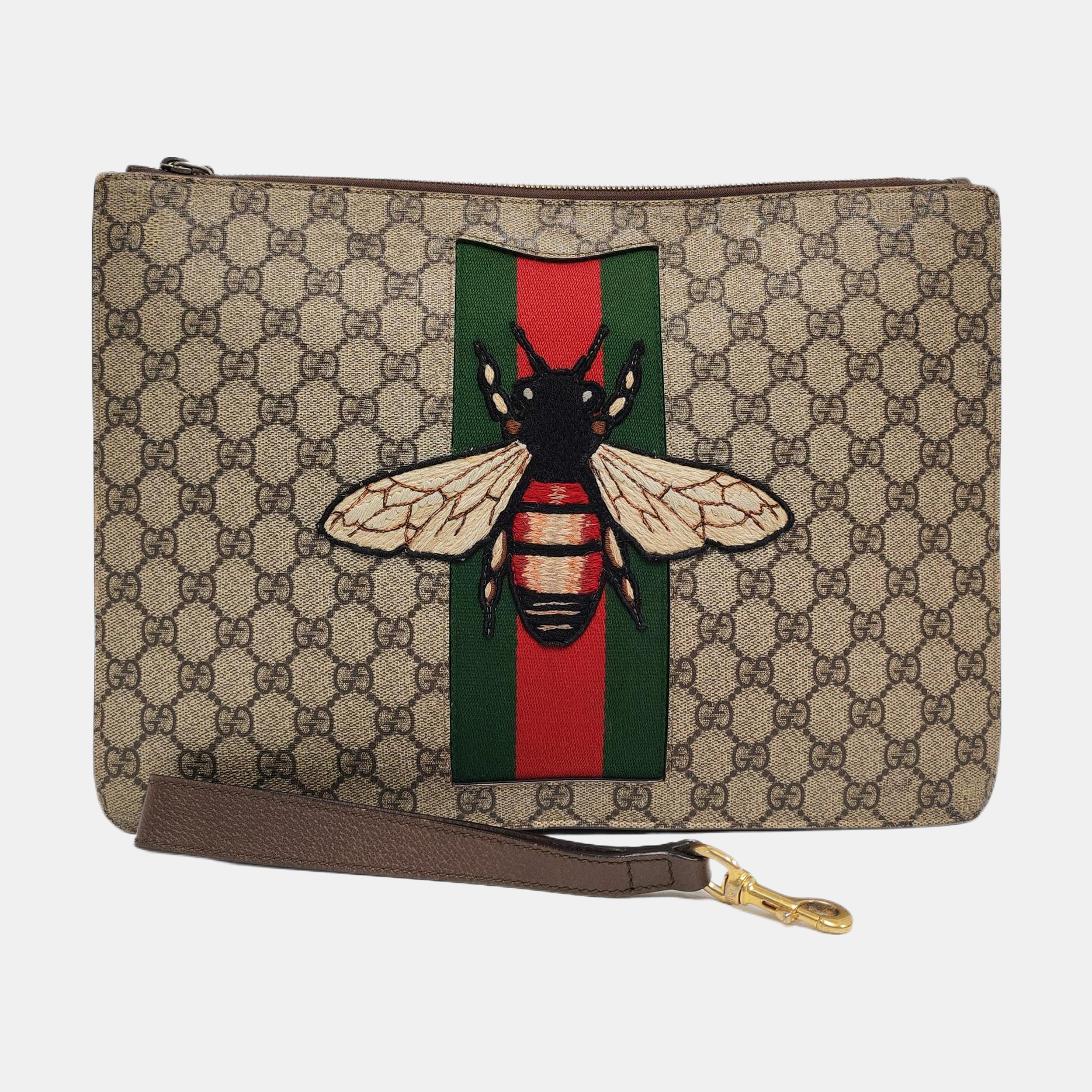 GG Supreme Monogram Coated Canvas Brown