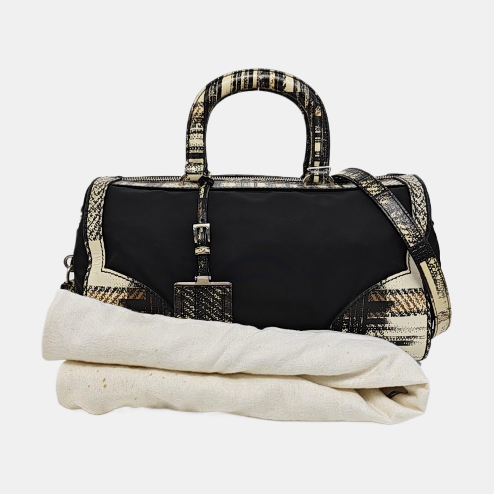 Nylon Shoulder Bag Black